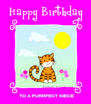 Neices birthday cards greeting has loving wishes with little cartoon ...