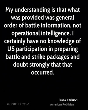 was general order of battle information, not operational intelligence ...