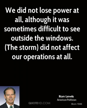 Ron Lewis Quotes