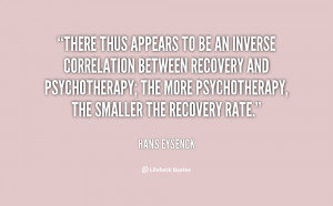 There thus appears to be an inverse correlation between recovery and ...