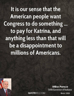 It is our sense that the American people want Congress to do something ...