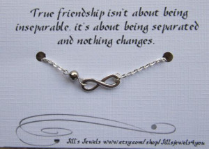 ... and Friendship Quote Card- Bridesmaids Gift - Friends Forever