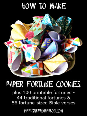 Printable Fortune Cookie Sayings When i saw these paper fortune