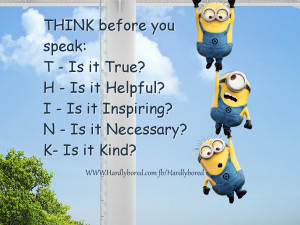 Thinking with Minions from HardlyBored.com