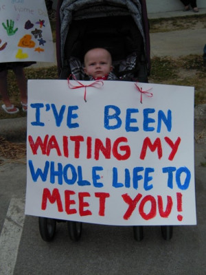 Thread: cute sign idea for those who will meet their baby at ...
