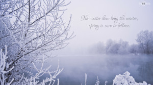 Sure No Matter How Long Is the Winter Spring