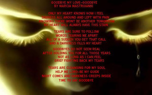 Good Bye My Love Quotes Goodbye my love~goodbye photo