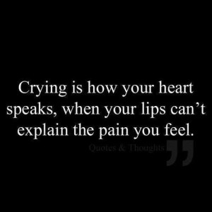 My pain is undescribable. I can't explain how it feels. You would have ...