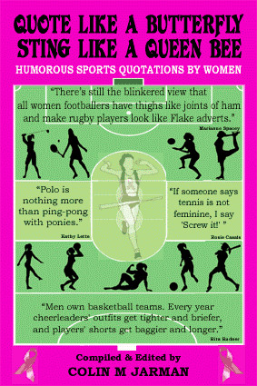 Female Sports Quotes Book - Quote Like A Butterfly - Front Cover