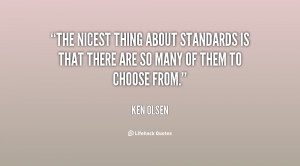 The nicest thing about standards is that there are so many of them to ...