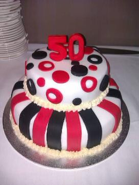 ... and white cake, funky cake, mad hatter birthday cake, 50 birthday