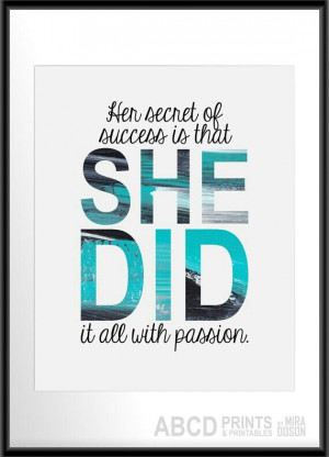 Success and passion