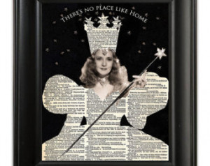 GLINDA Good Witch Wizard of Oz 1939 Montage Altered Art Print Poster ...