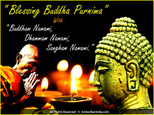 Blessing buddha purnima graphic