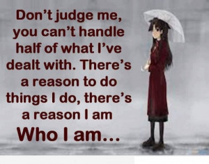 Don’t judge me