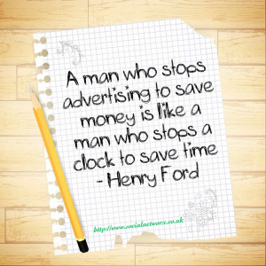 Wise words of Henry Ford. #quotes #advertising #time