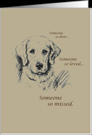 Dog Sympathy - So Missed card - Product #146774