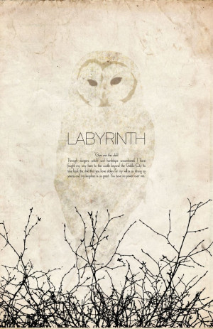 ... Fiction and Fantasy Cult Film // Labyrinth Movie Poster // 11x17