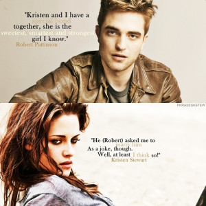 Rob and Kristen quotes - harry-potter-vs-twilight Fan Art