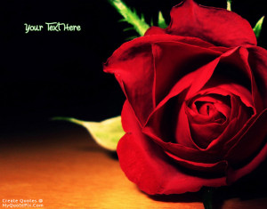 Quote Design Maker - Red Rose Flower Quotes