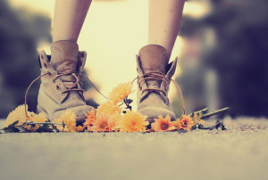angry, boots, flower, love, military, vintage