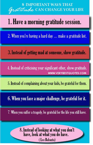 Gratitude quotes - 8 Tremendously Important Ways That Gratitude Can ...