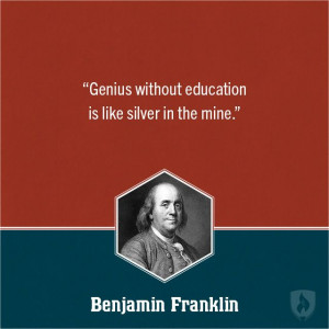 Benjamin Franklin Education Quote
