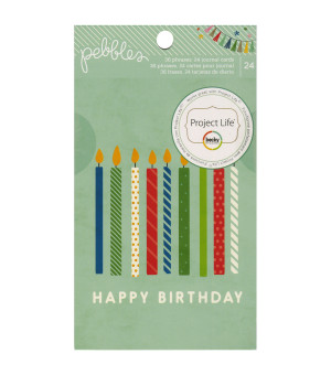 Birthday Wishes Quote & Journaling Cards 24/PkgBirthday Wishes Quote ...