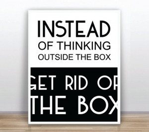 Think Outside The Box Inspirational Quote Instant Download 8x10 ...