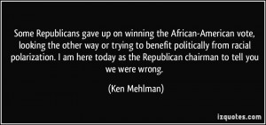 Some Republicans gave up on winning the African-American vote, looking ...