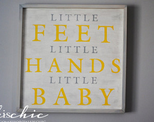 Little Feet Little Hands Little Baby Sign - Dave Matthews Band - Hand ...