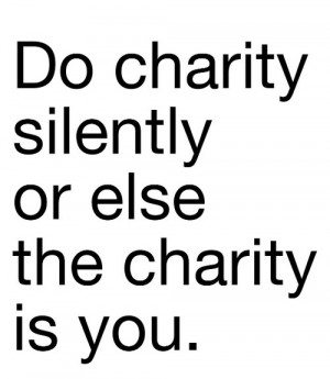Anonymous charity. When you donate or volunteer, the joy and value of ...