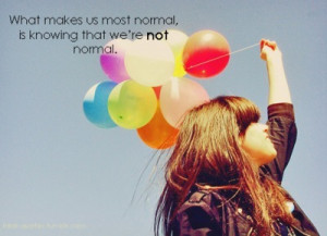 alone, ballons, girl, quote, sky, text, typography
