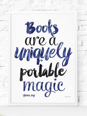 Quote , Stephen King quote, black and white Print, Printable Quote ...