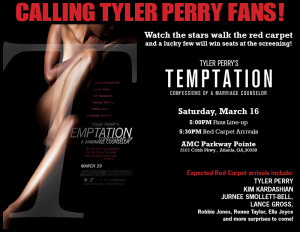 ... Celebrate Red Carpet Festivities of Tyler Perry’s “Temptation