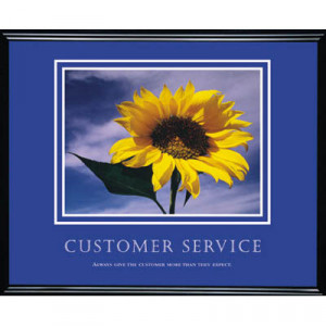 Advantus Customer Service Motivational Framed Poster - AVT-78027 $90 ...
