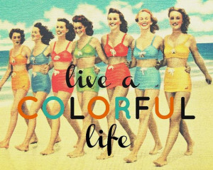 Color Photography LIVE a COLORFUL LIFE 11x14 quote typography text ...