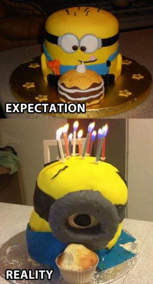 Minion cake goes terribly wrong…