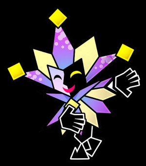 dimentio as seen in super paper mario series mario series