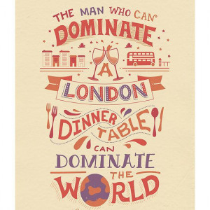 The London Dinner Table - Oscar Wilde quote