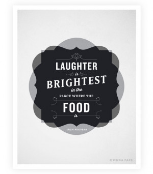 Art Print, Typographic Poster, Food Quotes, Kitchen Art, Kitchen Decor ...