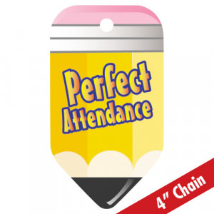 Home > Perfect Attendance (Pencil) Laminated Tag With 4