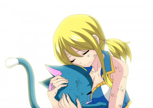 Fairy Tail Lucy And Happy...