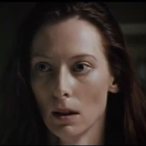 Eve, currently terrified of an ordinary bathroom mirror.