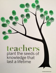 Classroom Fingerprint Tree- perfect gift for teacher appreciation or ...