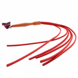 ... & BDSM / Whips and Floggers / House of Eros Red Leather Martinet