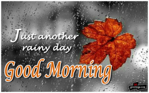 Rainy good morning