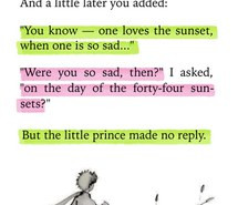 ... le petit prince, life, love, paint, pink, quote, quotes, sad, sunset