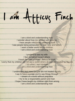 am poem- Atticus Finch