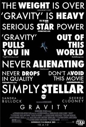 Our Fake 'Gravity' Poster Rockets Space Puns At Speed Of Light
